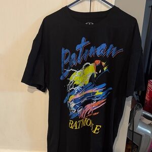 DC Black Batman Logo Tee